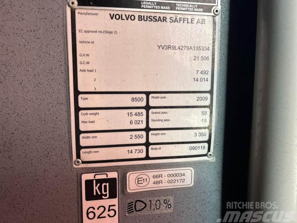 Volvo B12M 8500 6x2 58 SATS / 18 STANDING / EURO 5 Belediye otobüsleri