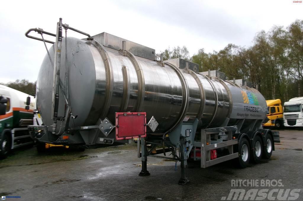  Clayton Chemical tank inox 30 m3 / 1 comp Tanker yari çekiciler