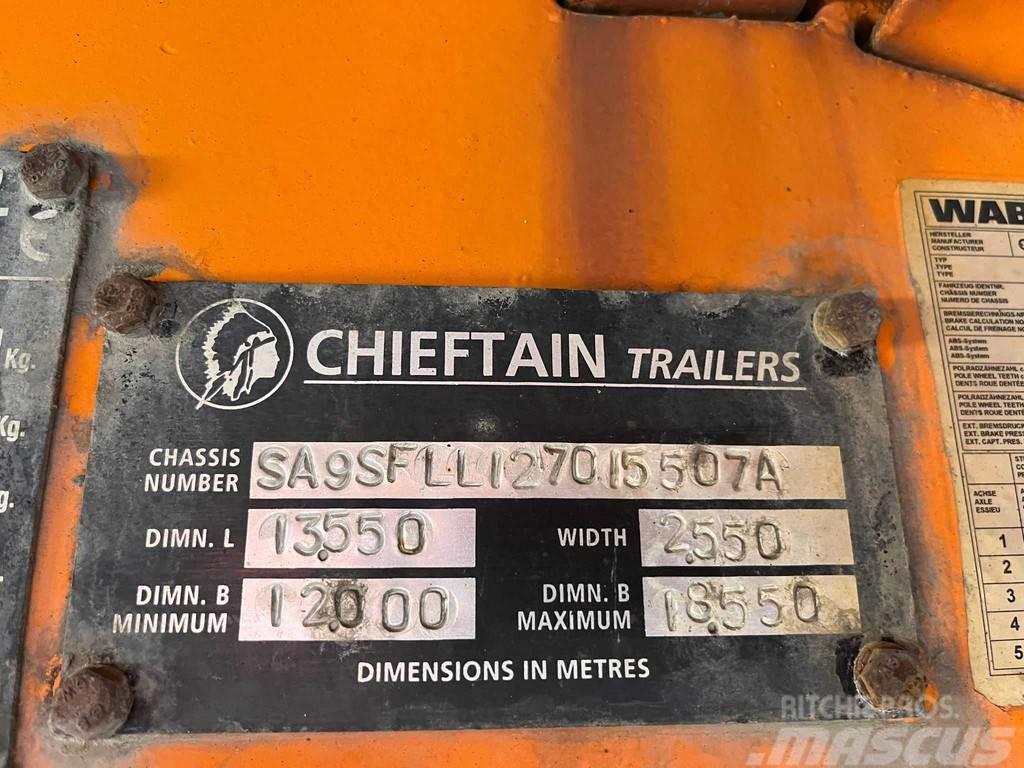 Chieftain SFLL 1270 PLATFORM L=9315 mm Low loader yari çekiciler