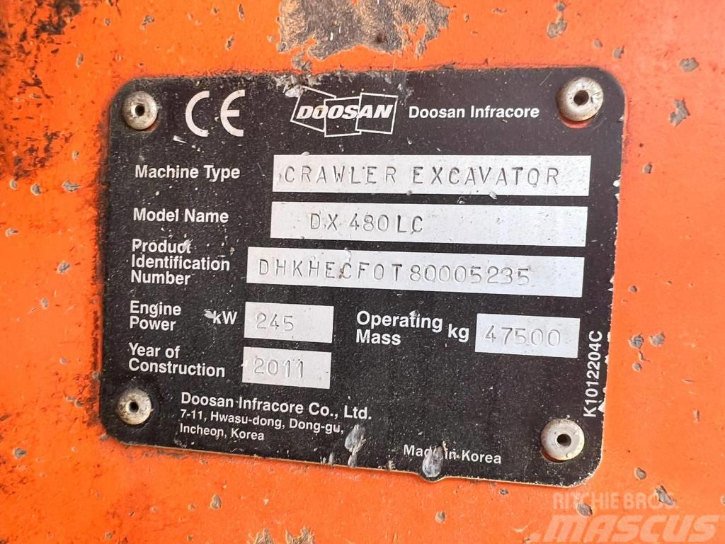 Doosan DX 480 LC Paletli ekskavatörler
