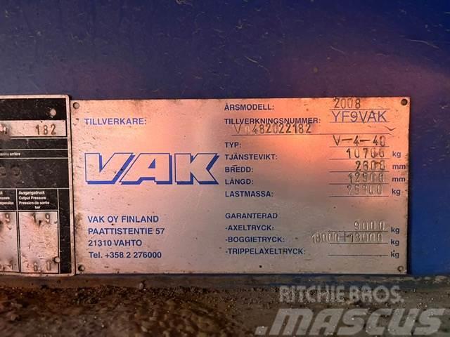 VAK V-4-40 VECTOR 1850 / BOX L=12385 mm Frigofrik römorklar