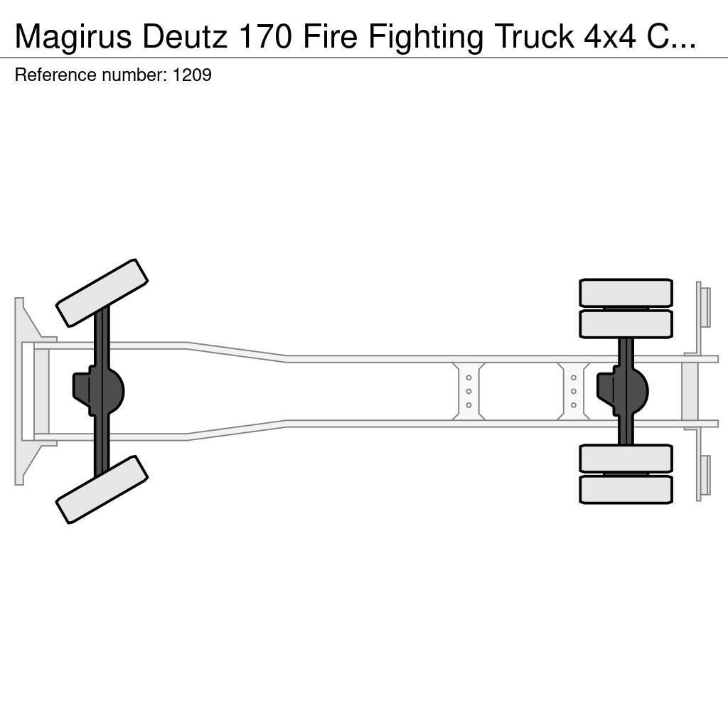 Magirus Deutz 170 Fire Fighting Truck 4x4 Complete truck G Itfaiye araçlari