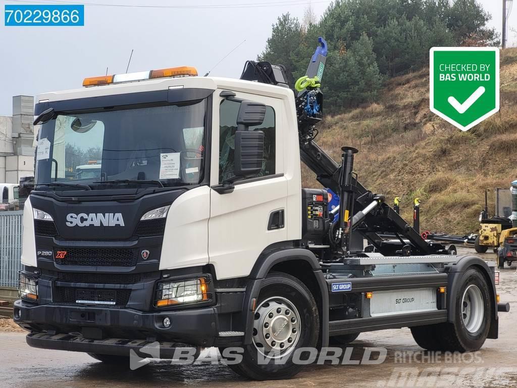 Scania P280 4X2 HIAB X-HIDUO 108B-3 Kran 12t Hooklift 3-P Vinçli kamyonlar