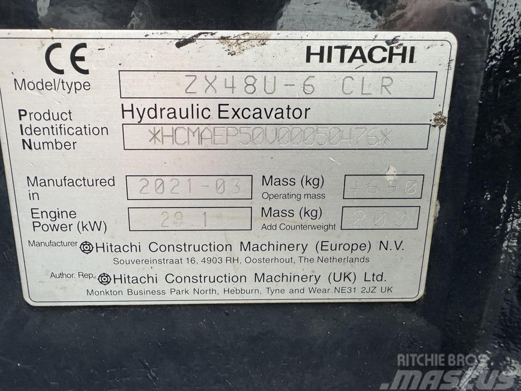 Hitachi ZX 48 U-6 Mini ekskavatörler, 7 tona dek