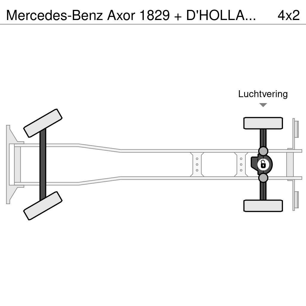 Mercedes-Benz Axor 1829 + D'HOLLANDIA 2000 KG Kapali kasa kamyonlar
