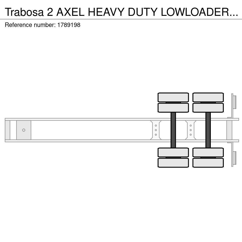 Trabosa 2 AXEL HEAVY DUTY LOWLOADER TANK TRANSPORT Low loader yari çekiciler