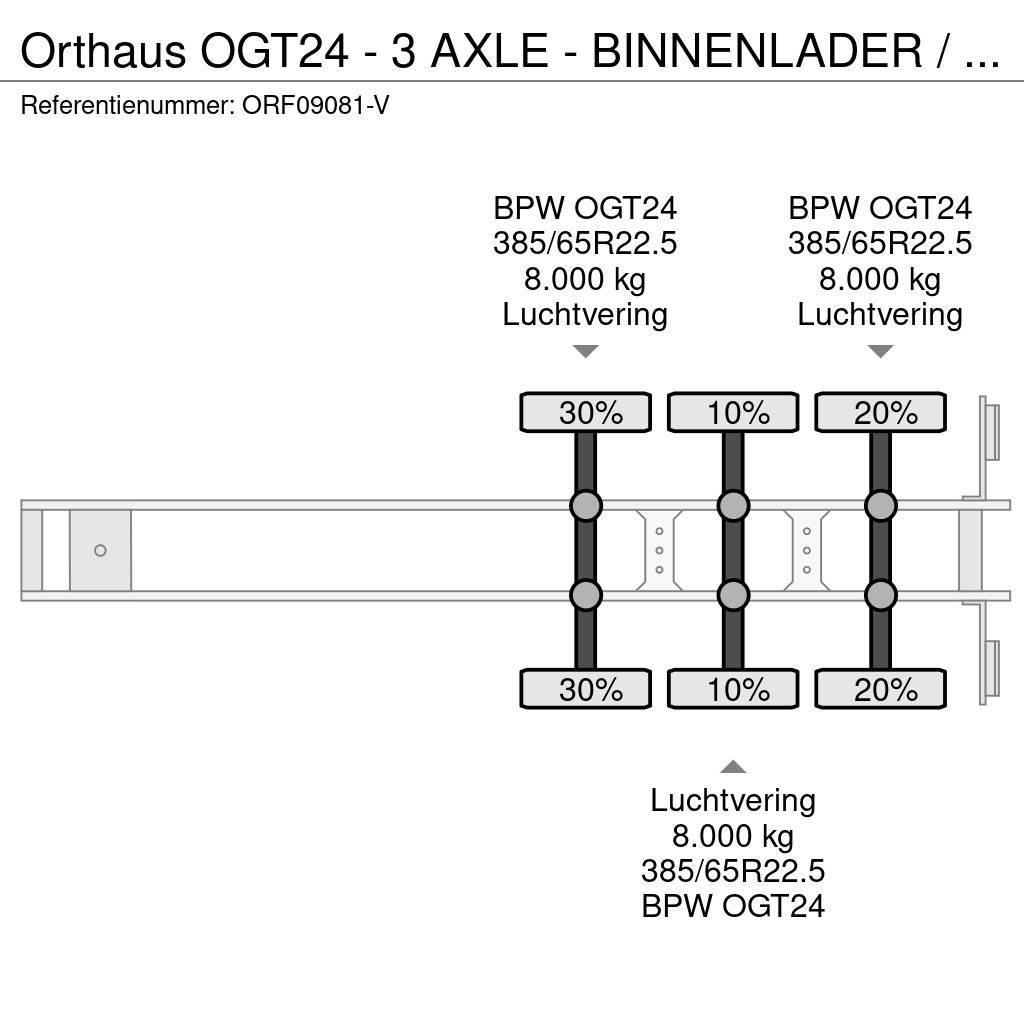 Orthaus OGT24 - 3 AXLE - BINNENLADER / INNENLADER / INLOAD Diger yari çekiciler