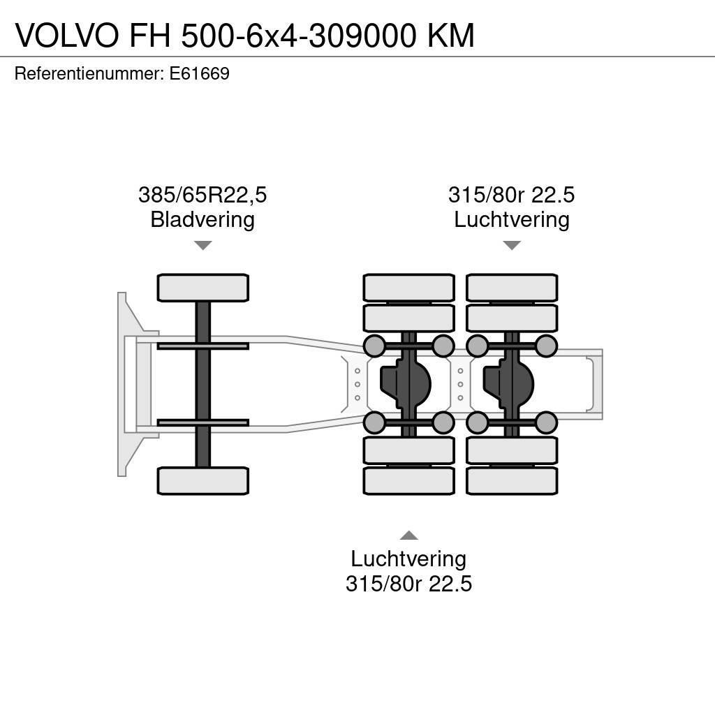 Volvo FH 500-6x4-309000 KM Çekiciler