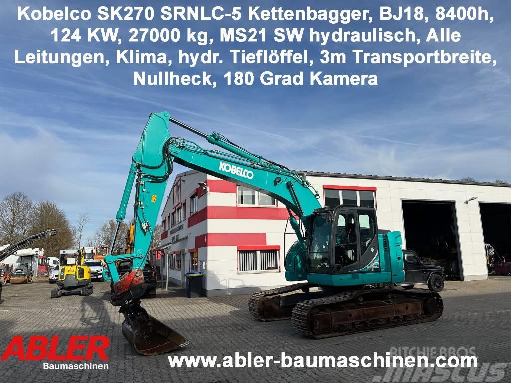 Kobelco SK270 SRNLC-5 Kettenbagger Kurzheck MS21 Klima Paletli ekskavatörler
