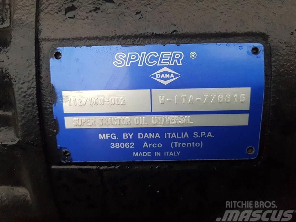 Redrock TH301-Spicer Dana 112/160-002-Axle/Achse/As Akslar