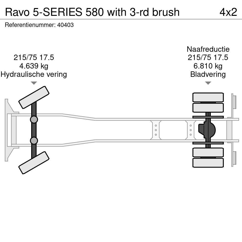 Ravo 5-SERIES 580 with 3-rd brush Süpürme kamyonları