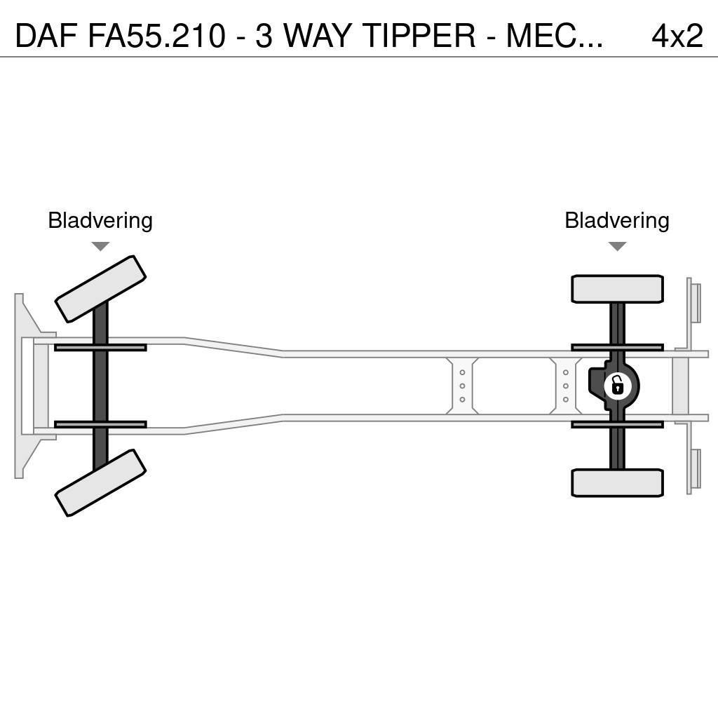 DAF FA55.210 - 3 WAY TIPPER - MECHANICAL INJECTION Damperli kamyonlar
