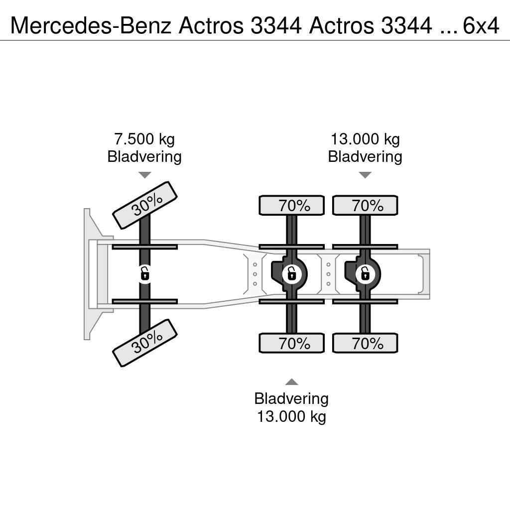 Mercedes-Benz Actros 3344 Actros 3344 Kipphydraulik 6x4 33Ton Çekiciler