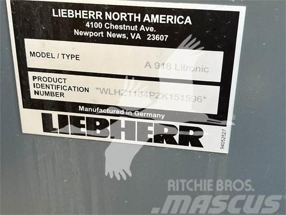 Liebherr A918 COMPACT LITRONIC Lastik tekerli ekskavatörler