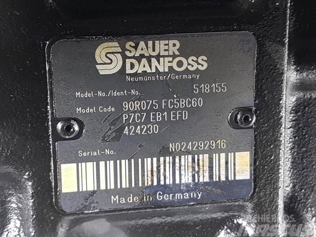 Sauer Danfoss 90R075FC5BC60P7C7-518155-Drive pump/Fahrpumpe/Pomp Hidrolik