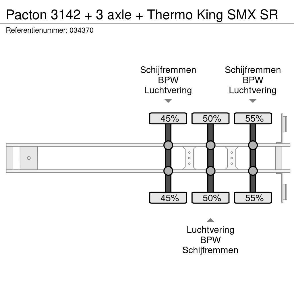 Pacton 3142 + 3 axle + Thermo King SMX SR Frigofrik çekiciler