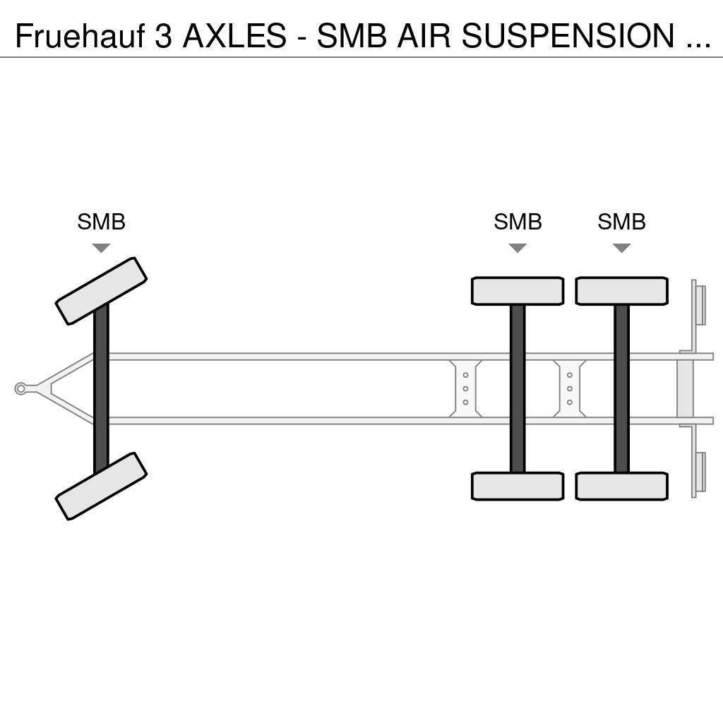 Fruehauf 3 AXLES - SMB AIR SUSPENSION - GOOD STATE Kayar tenteli çekiciler