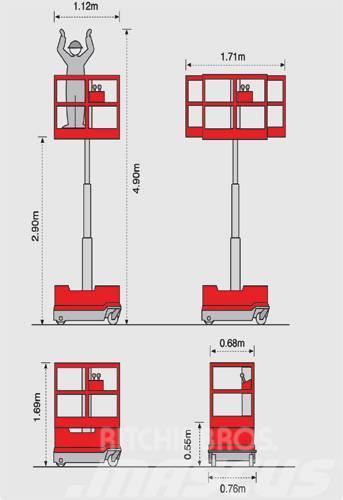 Bravi Bertram Mini Diger lift ve platformlar