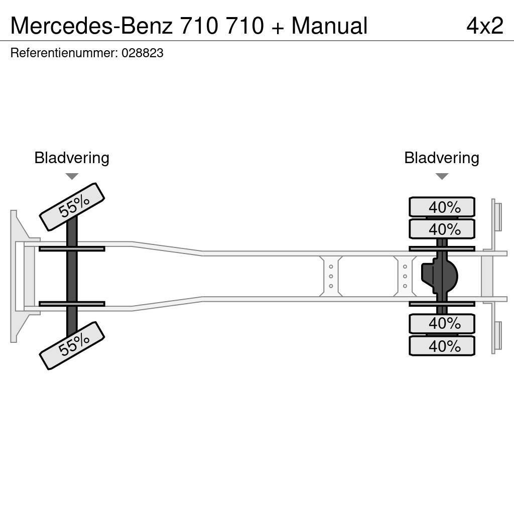 Mercedes-Benz 710 710 + Manual Kapali kasa kamyonlar