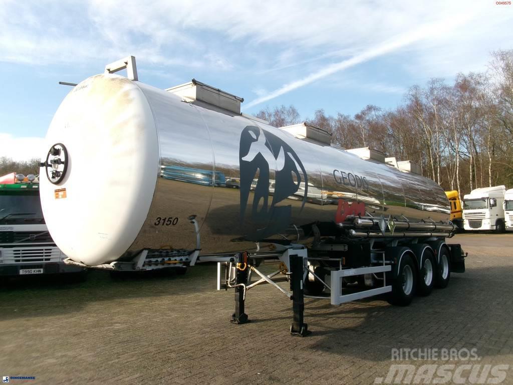 Magyar Chemical tank inox 29.8 m3 / 1 comp Tanker yari çekiciler