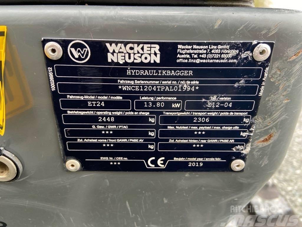 Wacker Neuson ET24 Paletli ekskavatörler
