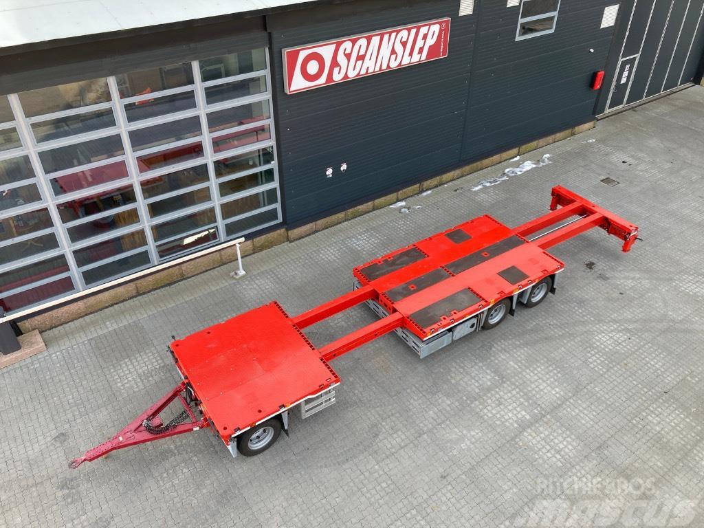  SCANSLEP Extendable platform trailer Flatbed römorklar