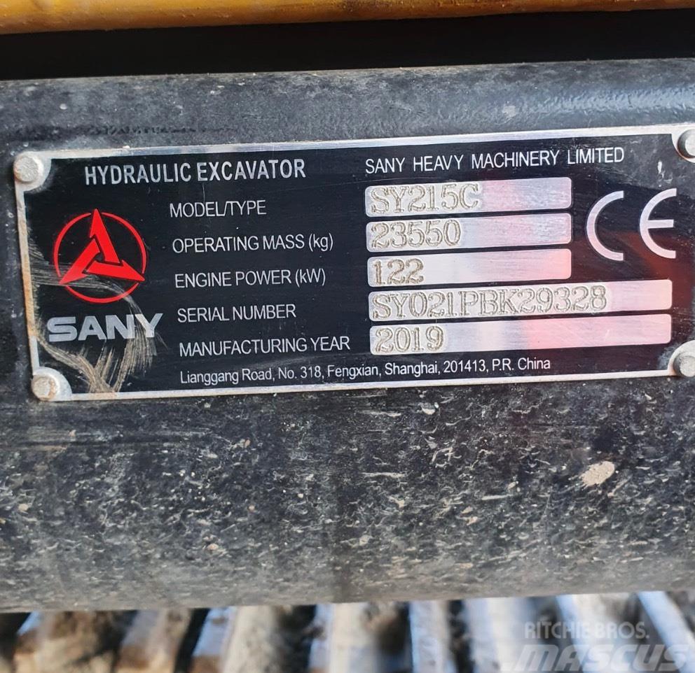 Sany SY 215 C Paletli ekskavatörler
