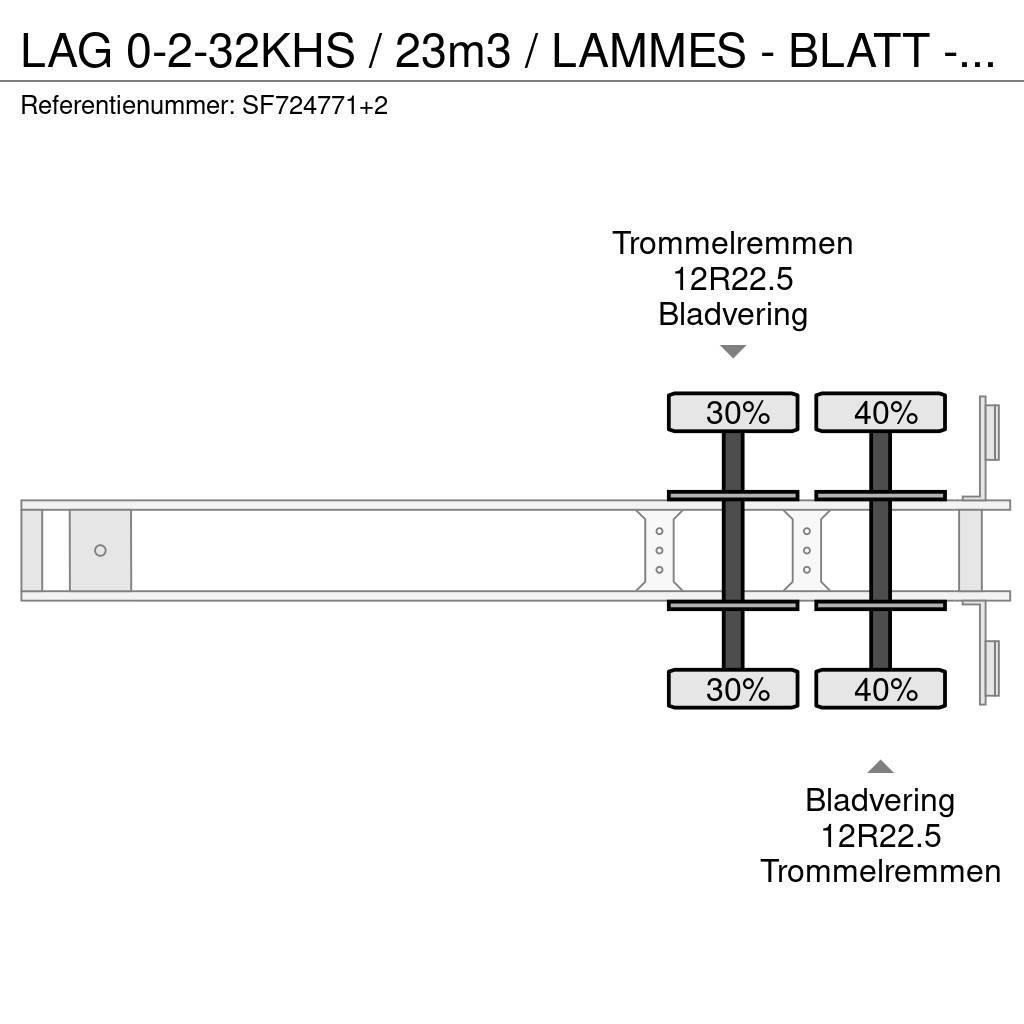 LAG 0-2-32KHS / 23m3 / LAMMES - BLATT - SPRING / Damperli çekiciler