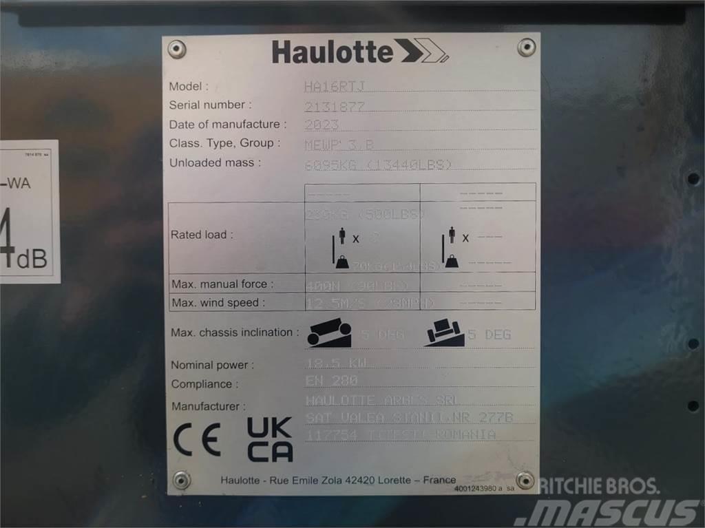 Haulotte HA16RTJ Valid Inspection, *Guarantee! Diesel, 4x4 Körüklü personel platformları