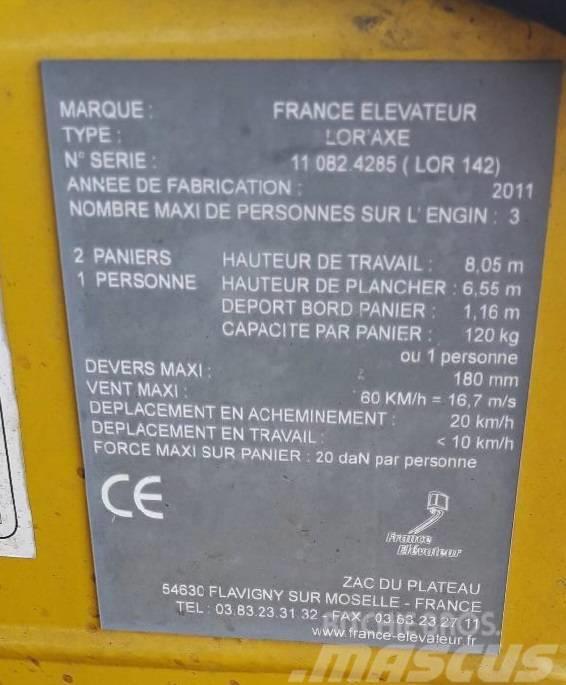 France Elevateur LOR `AXE Diger lift ve platformlar