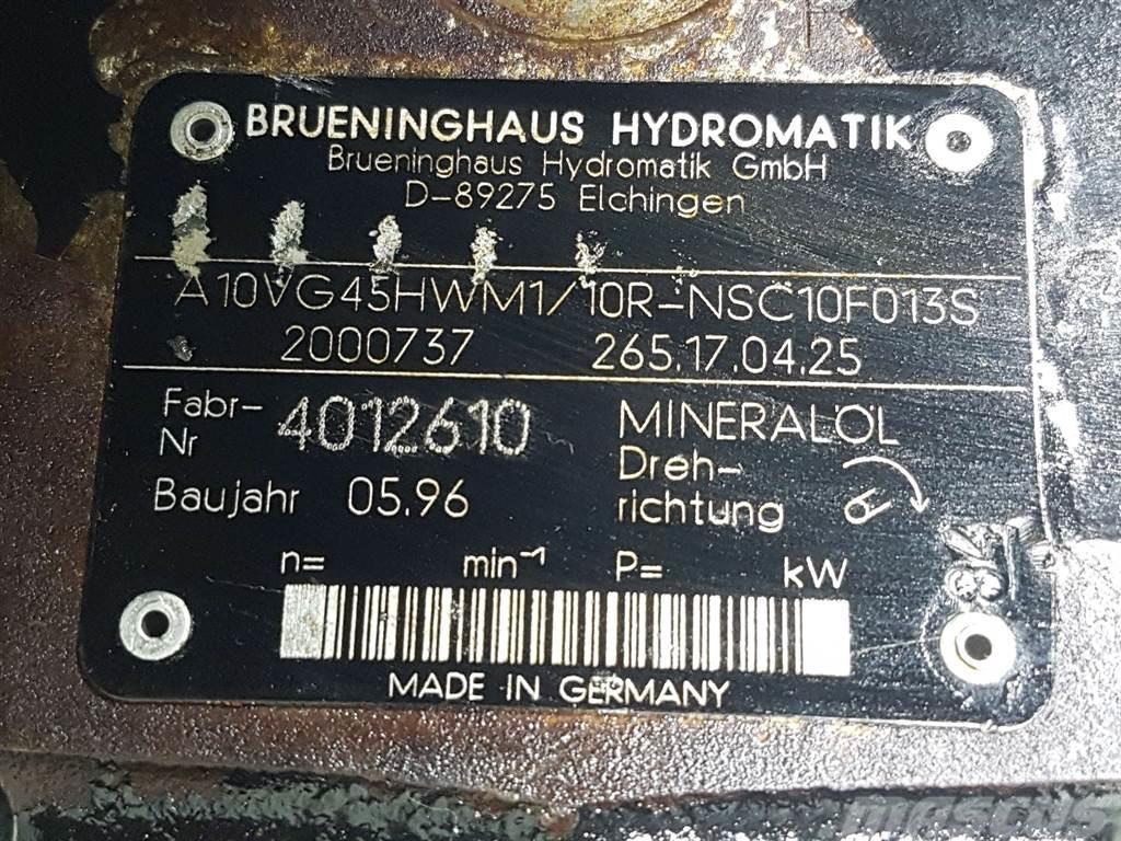 Brueninghaus Hydromatik A10VG45HWM1/10R-R902000737-Drive pump/Fahrpumpe Hidrolik