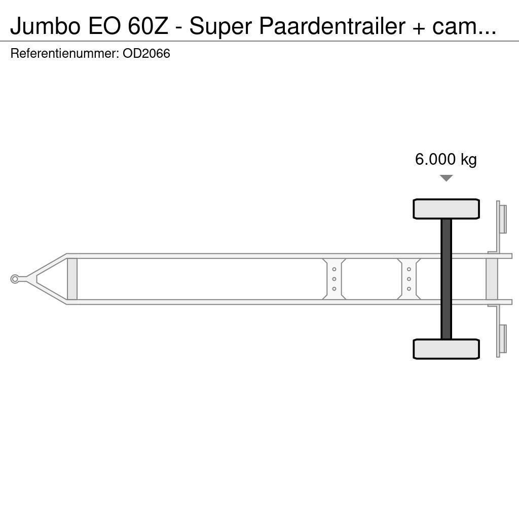 Jumbo EO 60Z - Super Paardentrailer + camper GEEN BTW! Hayvan nakil römorklari