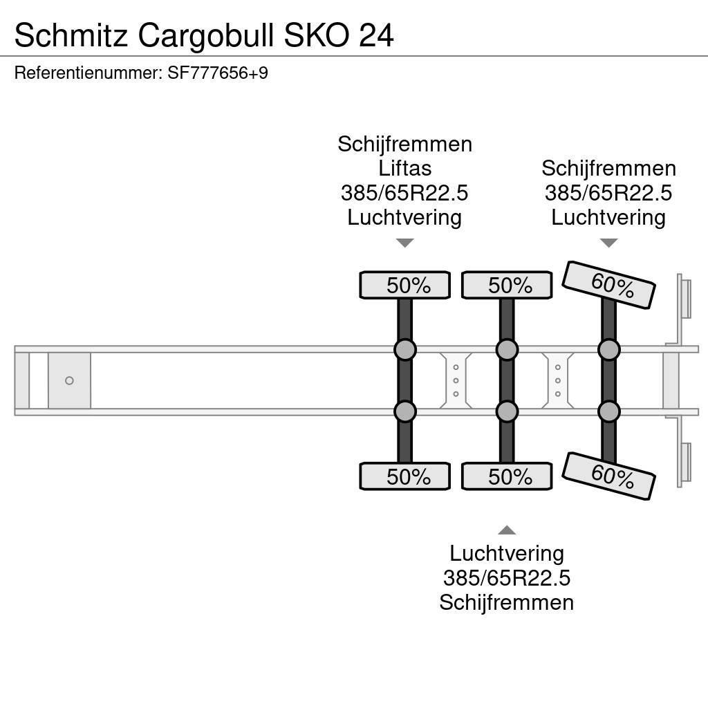 Schmitz Cargobull SKO 24 Kapali kasa yari römorklar