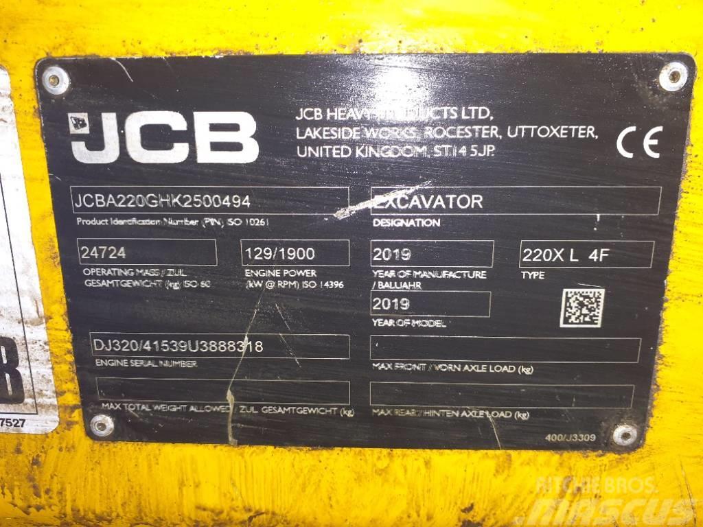 JCB 220X LC Paletli ekskavatörler