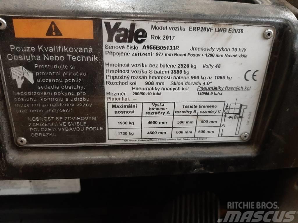 Yale ERP20VFLWB Elektrikli forkliftler