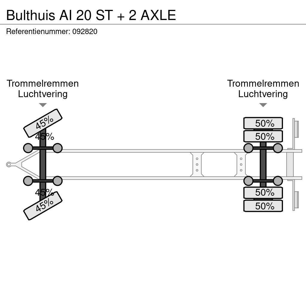 Bulthuis AI 20 ST + 2 AXLE Çekiciler, konteyner