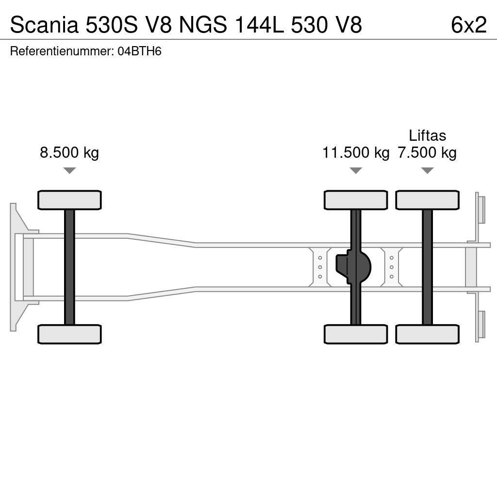 Scania 530S V8 NGS 144L 530 V8 Kapali kasa kamyonlar