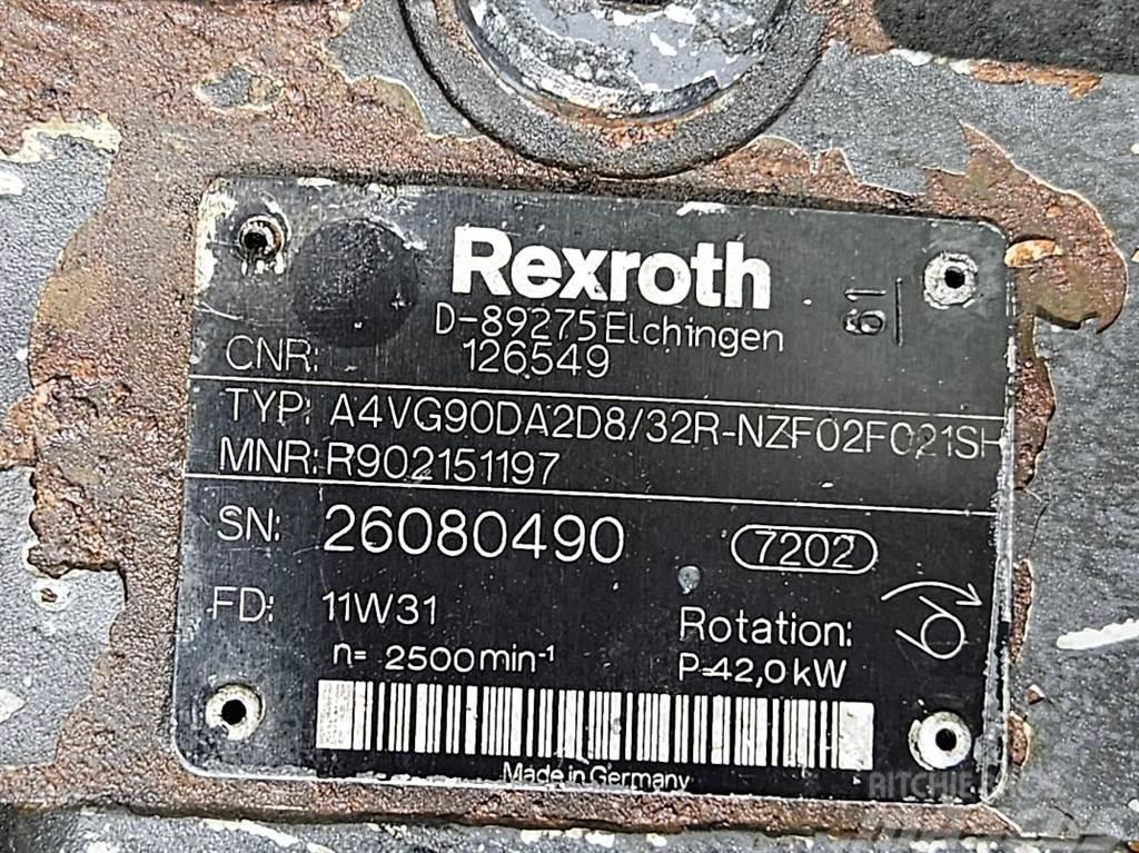 Rexroth A4VG90DA2D8/32R-Drive pump/Fahrpumpe/Rijpomp Hidrolik
