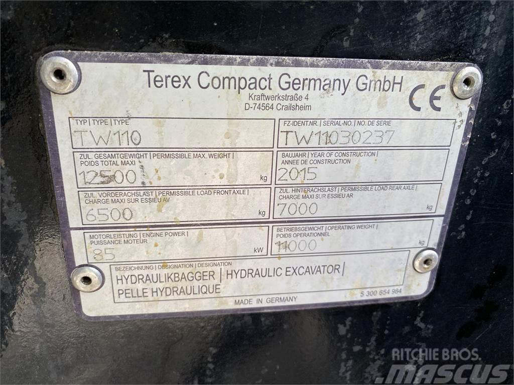 Terex TW110 Lastik tekerli ekskavatörler