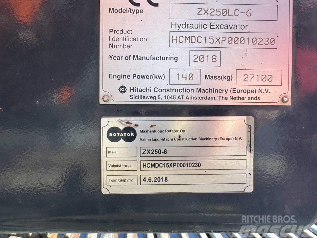 Hitachi ZX 250 LC N-6 Paletli ekskavatörler