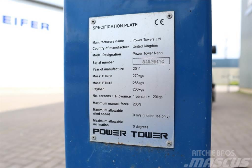 Power TOWER NANO SP Electric, 4.50m Working Height, 200k Körüklü personel platformları