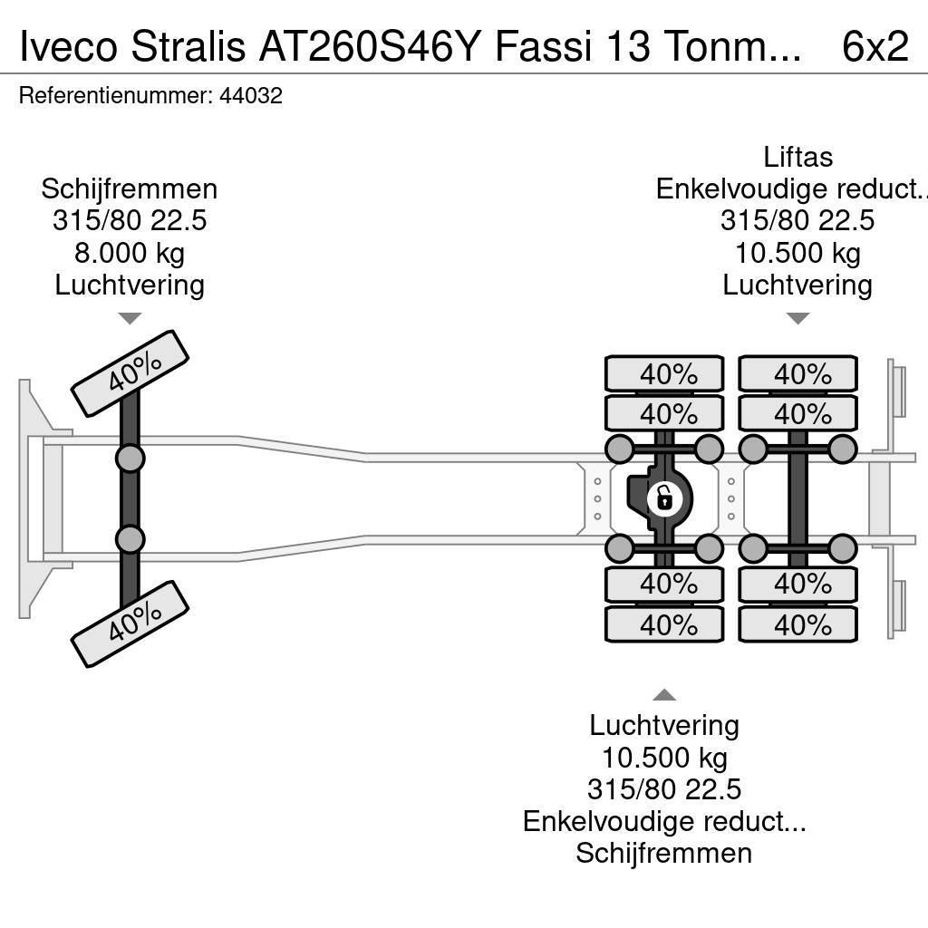 Iveco Stralis AT260S46Y Fassi 13 Tonmeter laadkraan Vinçli kamyonlar