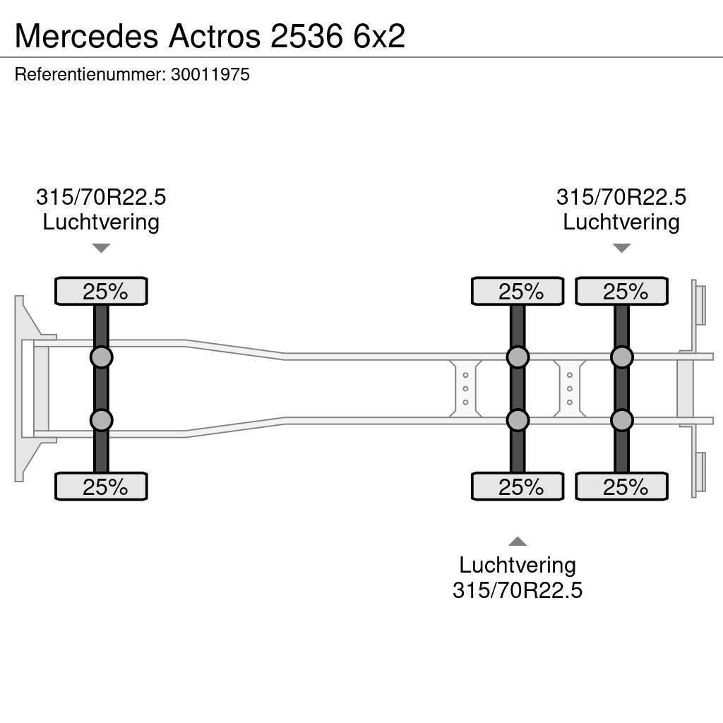 Mercedes-Benz Actros 2536 6x2 Kapali kasa kamyonlar