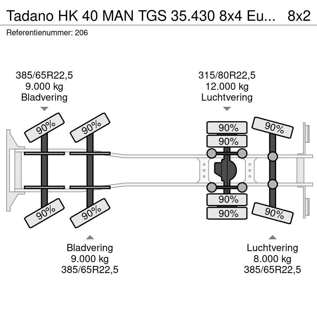 Tadano HK 40 MAN TGS 35.430 8x4 Euro 6 Hydrodrive! Yol-Arazi Tipi Vinçler (AT)