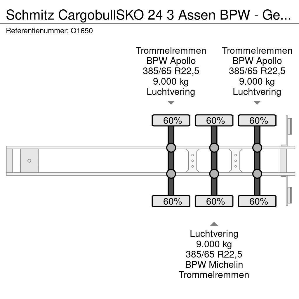 Schmitz Cargobull SKO 24 3 Assen BPW - Gesloten Opbouw - Gegalvanise Kapali kasa yari römorklar