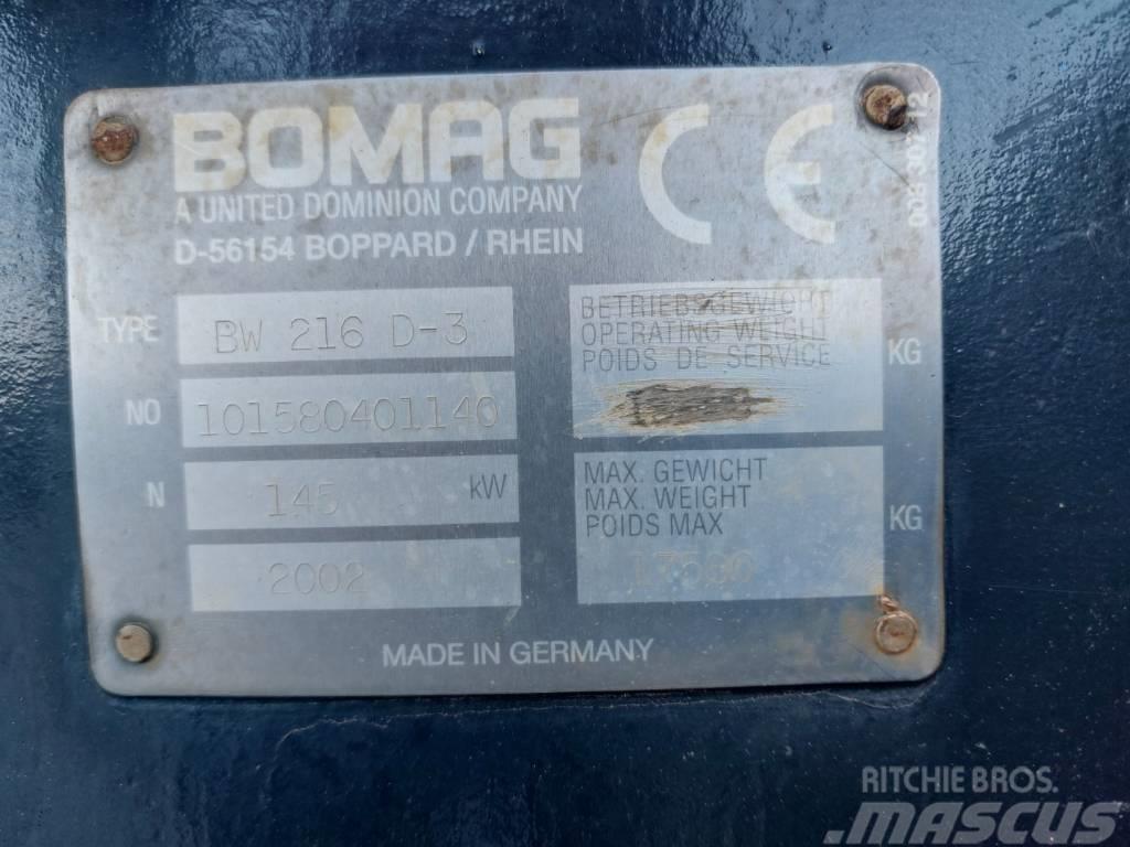 Bomag BW 216 D-3 Tek tamburlu silindirler