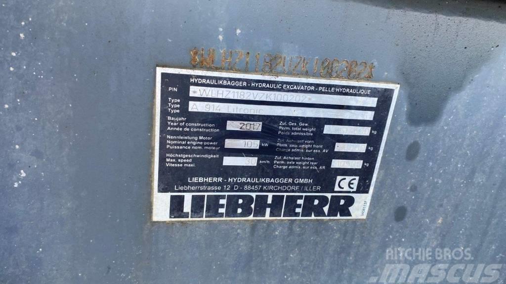 Liebherr A 914 Litronic Lastik tekerli ekskavatörler