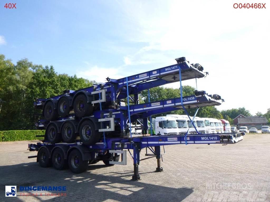 Dennison Stack - 3 x container trailer 20-30-40-45 ft Konteyner yari çekiciler