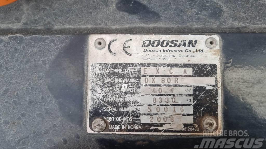 Doosan DX 80 R Midi ekskavatörler 7 - 12 t