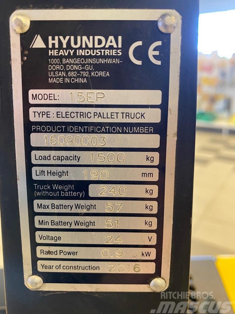 Hyundai 15EP Düsük seviye kaldirici